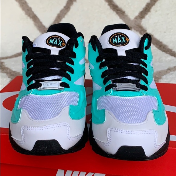 W NIKE AIR MAX2 LIGHT WHITE/AMBER RISE-AURORA GREE - Picture 8 of 16